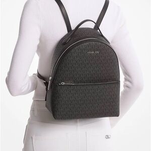 Michael Kors Black Logo Backpack
